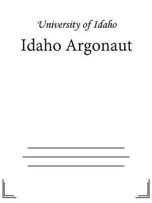 cover image of Idaho Argonaut